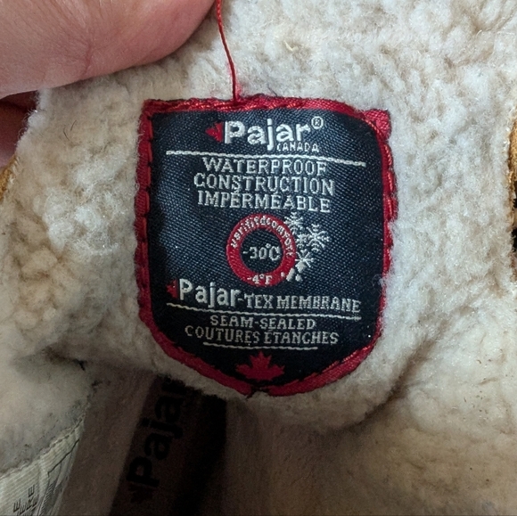 Pajar Canada Waterproof Leather Boots Sz 9.5 - Picture 10 of 12